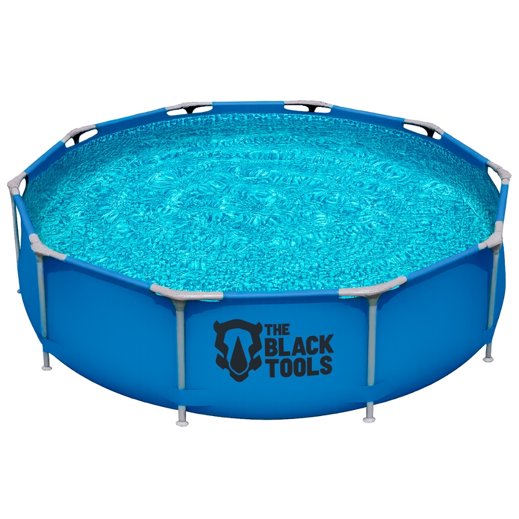 Piscina Estrutural Redonda Plástico 6500 Litros 3,60mx76cm Azul Lisa em Oferta na Shopee