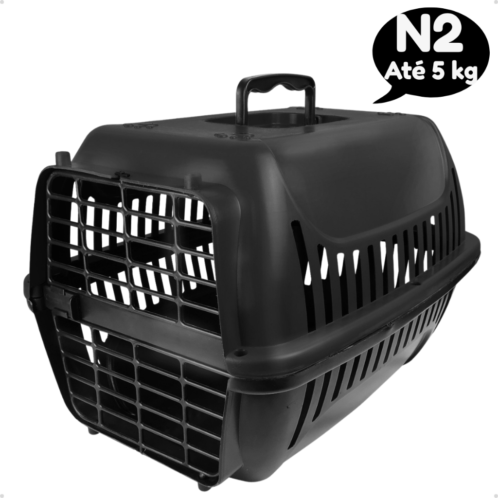 Caixa De Transporte Pet Para Cães Gatos Coelhos Ave Pássaro Roedores  N2 - Brinqpet