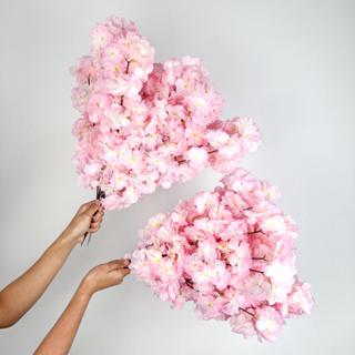 10 a 40 Flores Flor Cerejeira artificial Decoração Casa -A-520 COR: ROSA CLARO em Oferta na Shopee