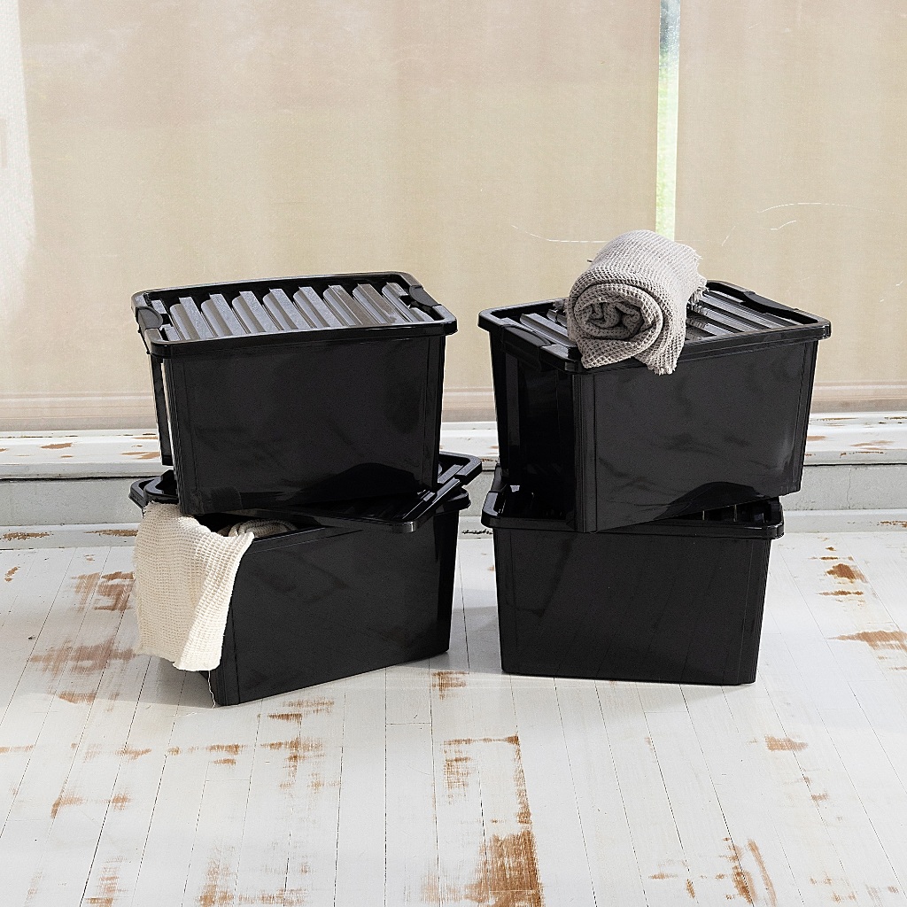 Kit 4 Caixas Organizadoras Life Box Com Rodas e Travas na Tampa em Oferta na Shopee