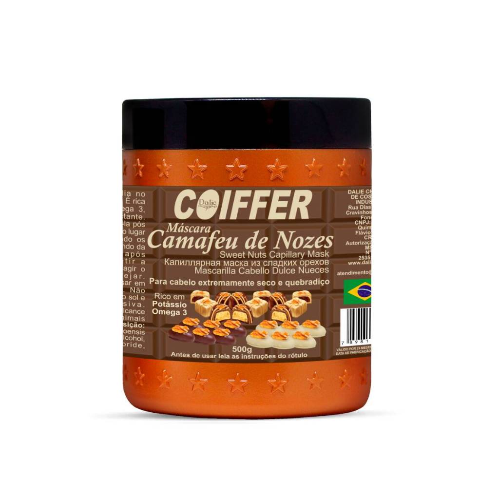 Mascara Camafeu De Nozes 500g Coiffer em Oferta na Shopee