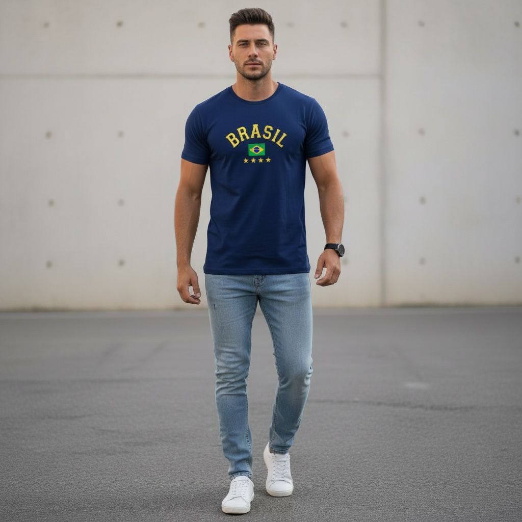 Camiseta Brasil seleção Brasileira futebol copa do mundo torcedor Unissex