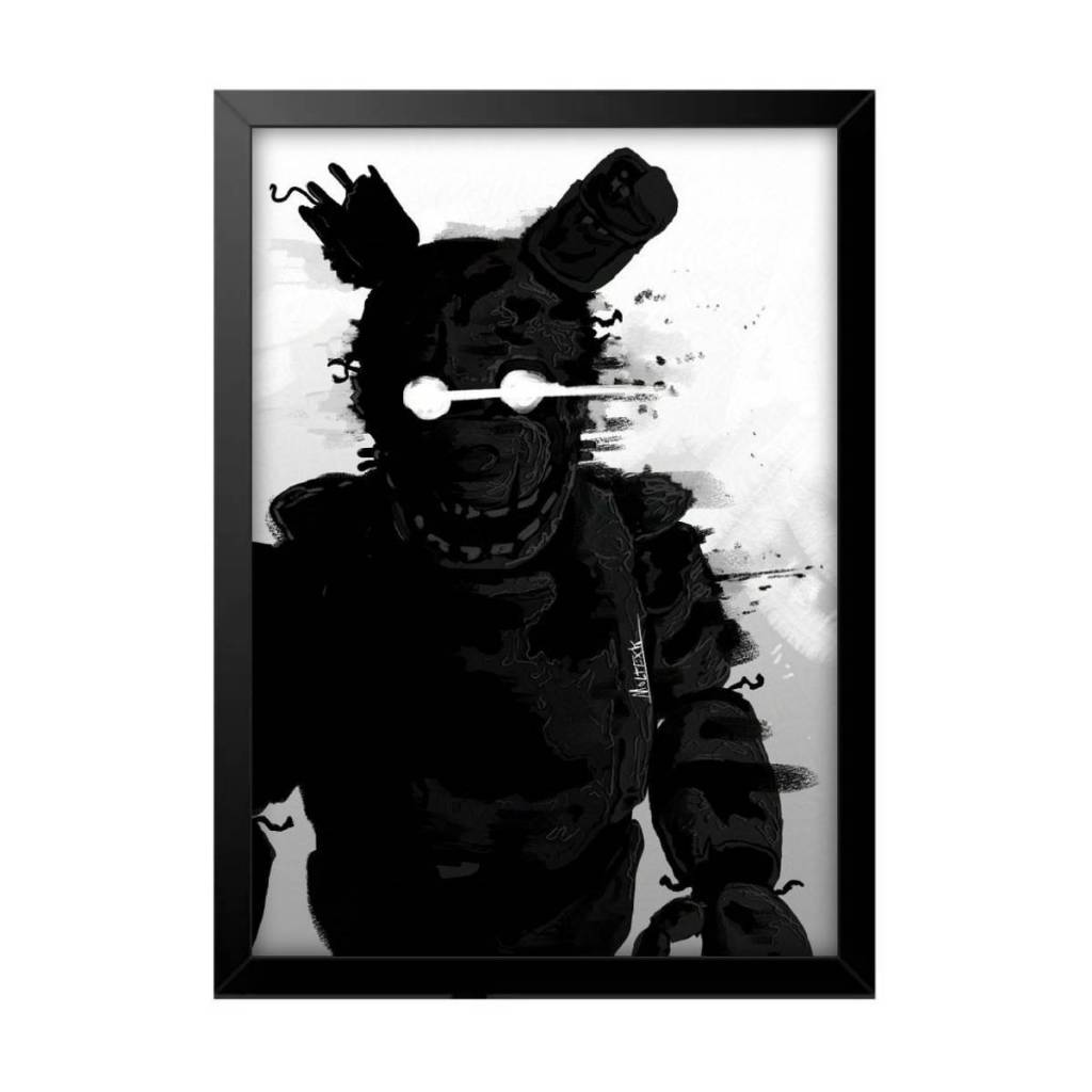 Quadro Decorativo Springtrap Five Nights At Freddy's Quarto Sala Escritório