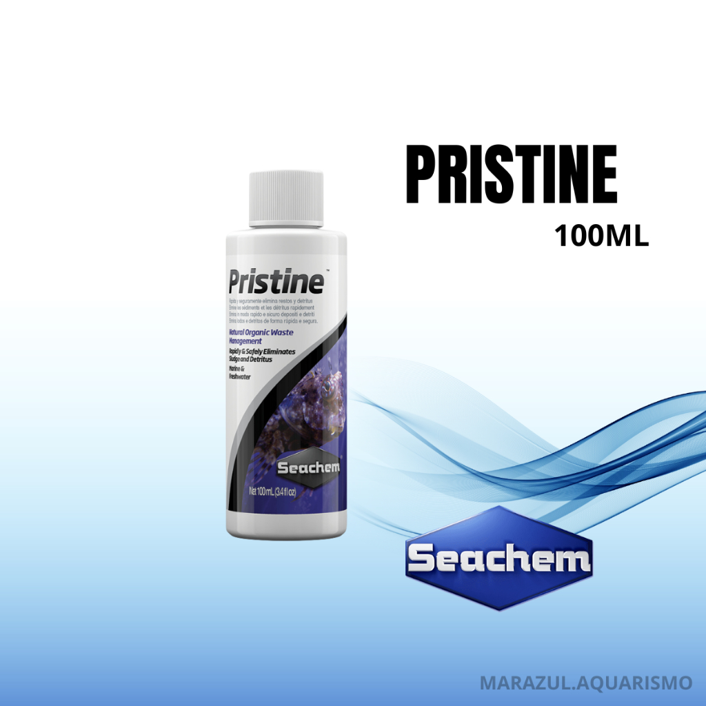 Pristine 100ml Removedor de Matéria Orgânica / Acelerador biológico Seachem em Oferta na Shopee