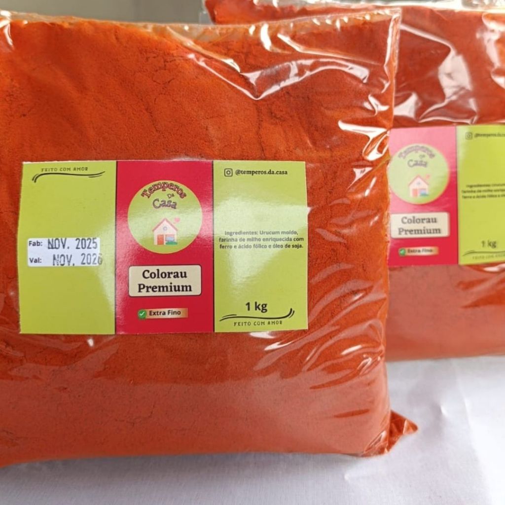Colorau Premium | Extra Fino | Super Vermelho | Alta Qualidade 100g e 1kg