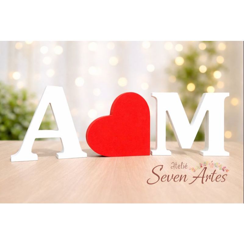 Coração Mdf Decoração Casamento - Comprar com Melhor Preço em Decoração