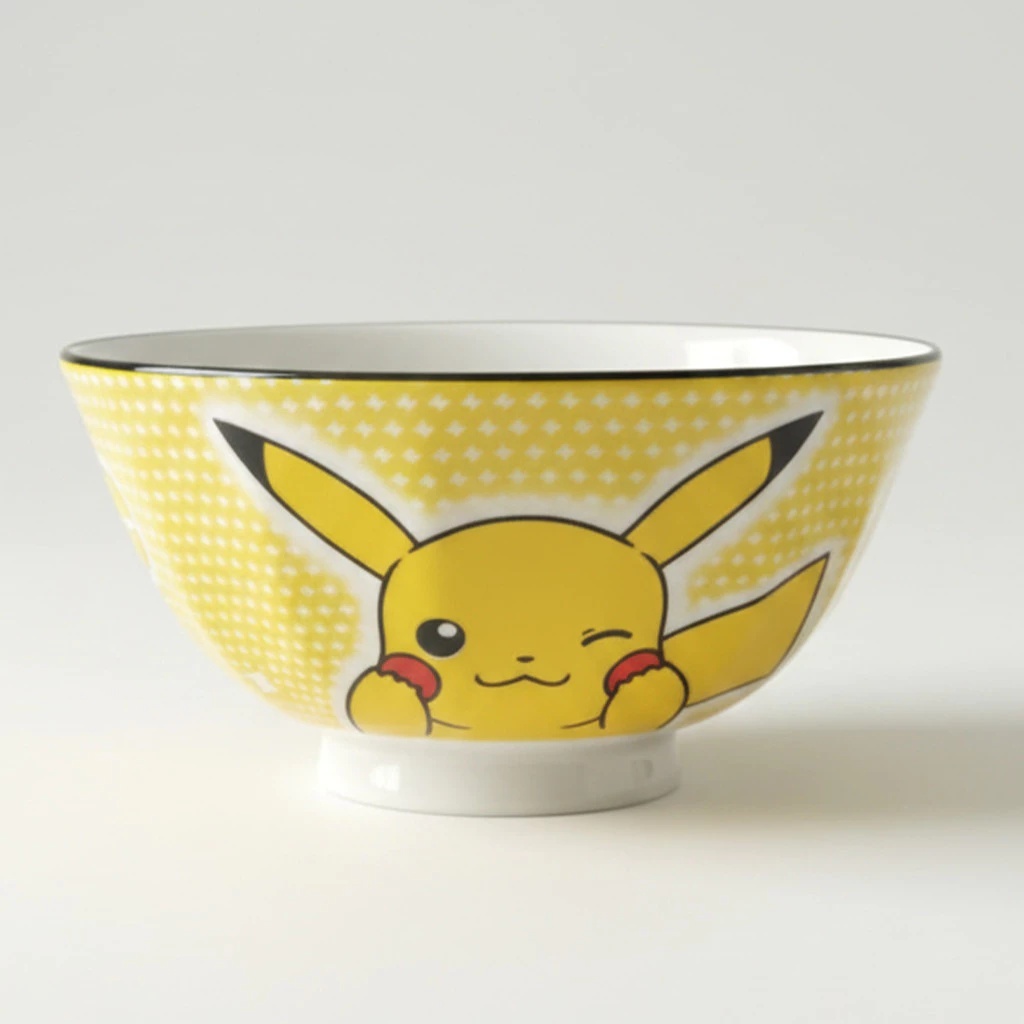 Tigela Cerâmica Pequeno 11cm Pokémon Pikachu Eevee Pote Prato Tigela Cozinha Presente Geek Nerd Louça