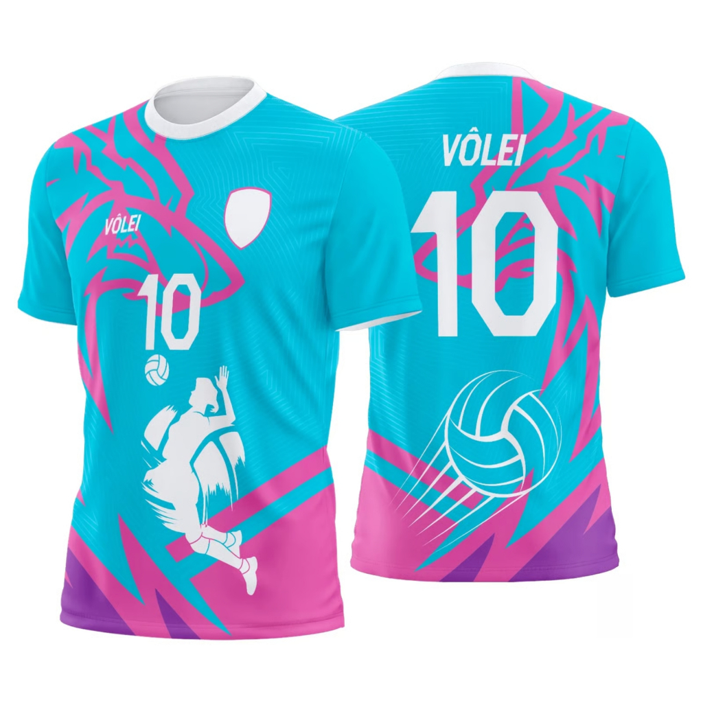 Camiseta Personalizada de Vôlei - Seu Nome em Destaque em Oferta na Shopee