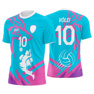 Camiseta Personalizada de Vôlei - Seu Nome em Destaque em Oferta na Shopee