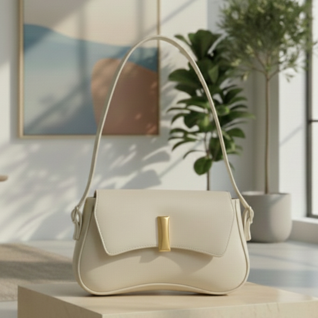 Bolsa Feminina Media Transversal Tiracolo De Mão Couro Sintético Blogueira Luxo Casual