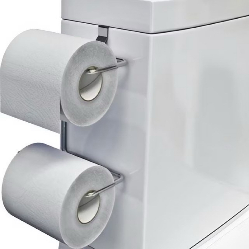 Suporte Porta Papel Higienico Duplo Aramado Para Caixa Acoplada Cromado Aço CROMADO