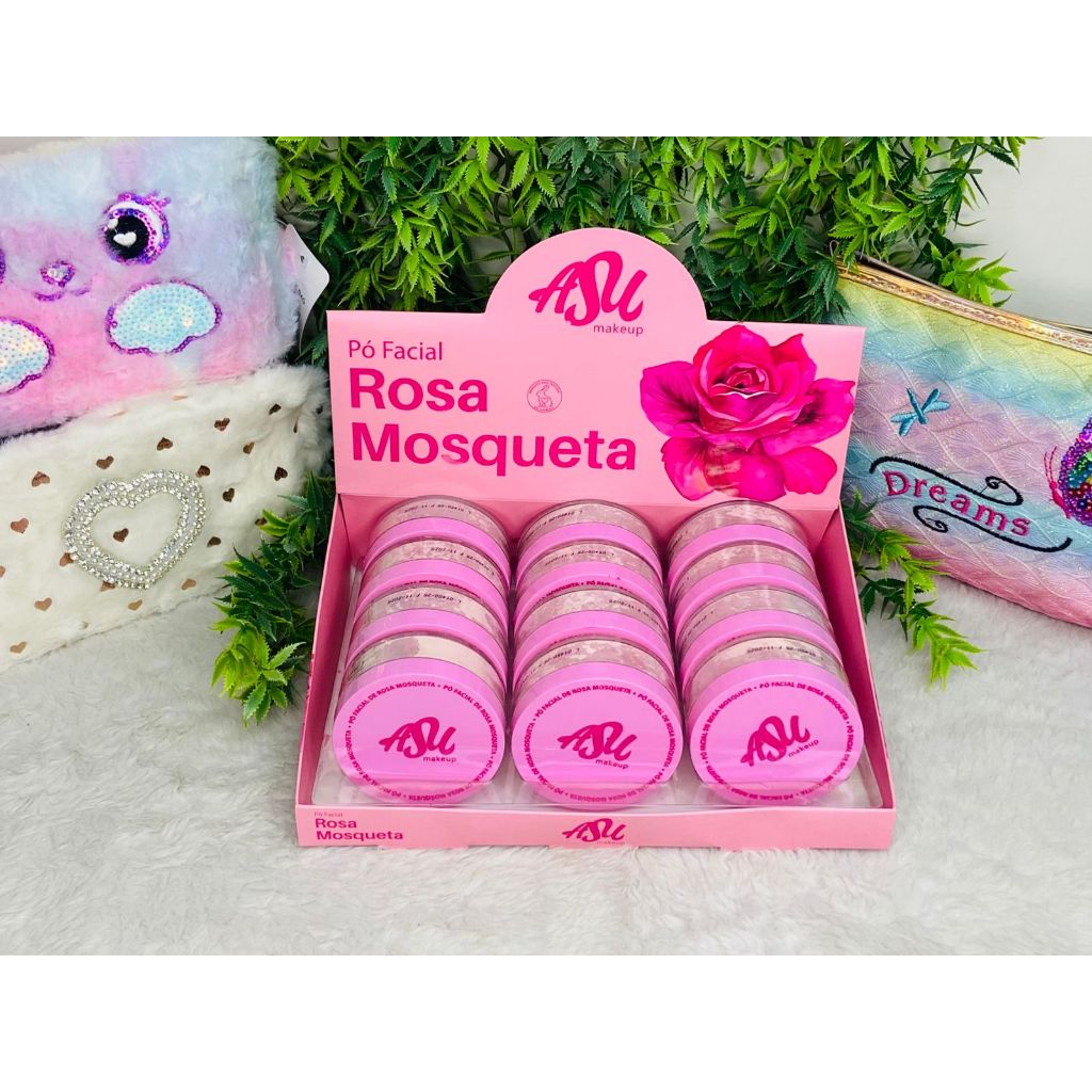 Pó Facial Rosa Mosqueta - Asu makeup 15g