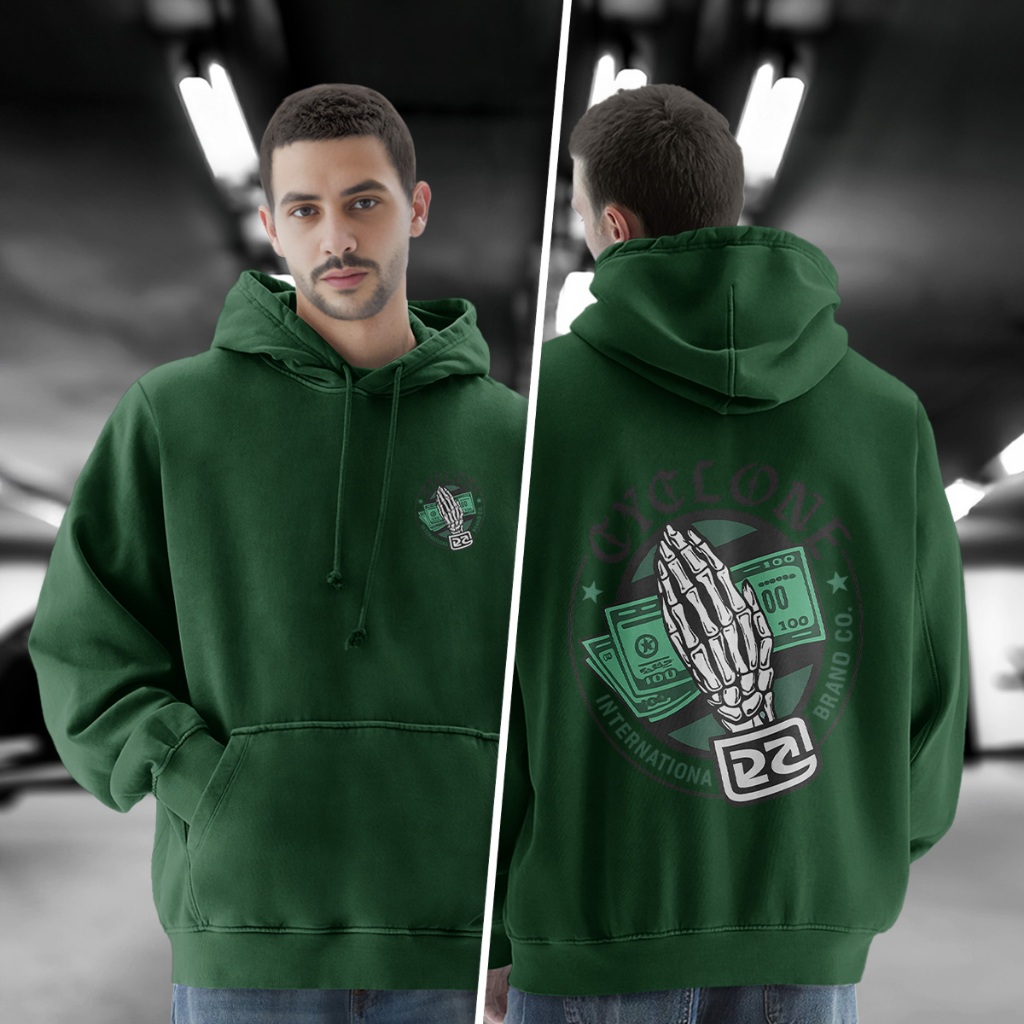 Blusa De Frio Moletom Cyclone mão dolar Masculina