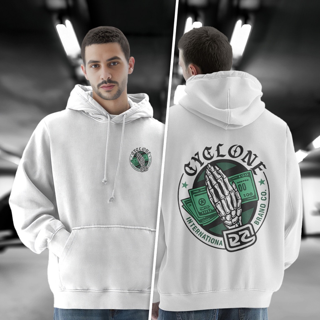Blusa De Moletom CYCLONE MÃO DOLAR Canguru RNT