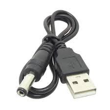 Cabo Usb Para Fonte Conector P4 Pino 5.5 Força Tablet 50cm