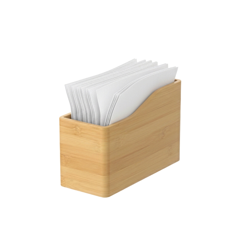 Porta Guardanapos Bambu - Linha Brisa Coza - Resistente - Mesa Posta em Oferta na Shopee