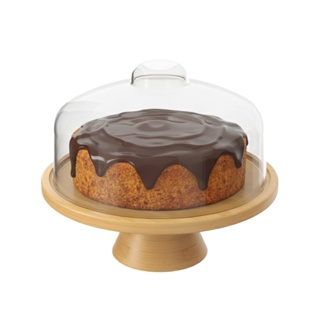 Boleira com Cúpula Brisa em Bambu 26,5 cm Linha Brisa Coza em Oferta na Shopee