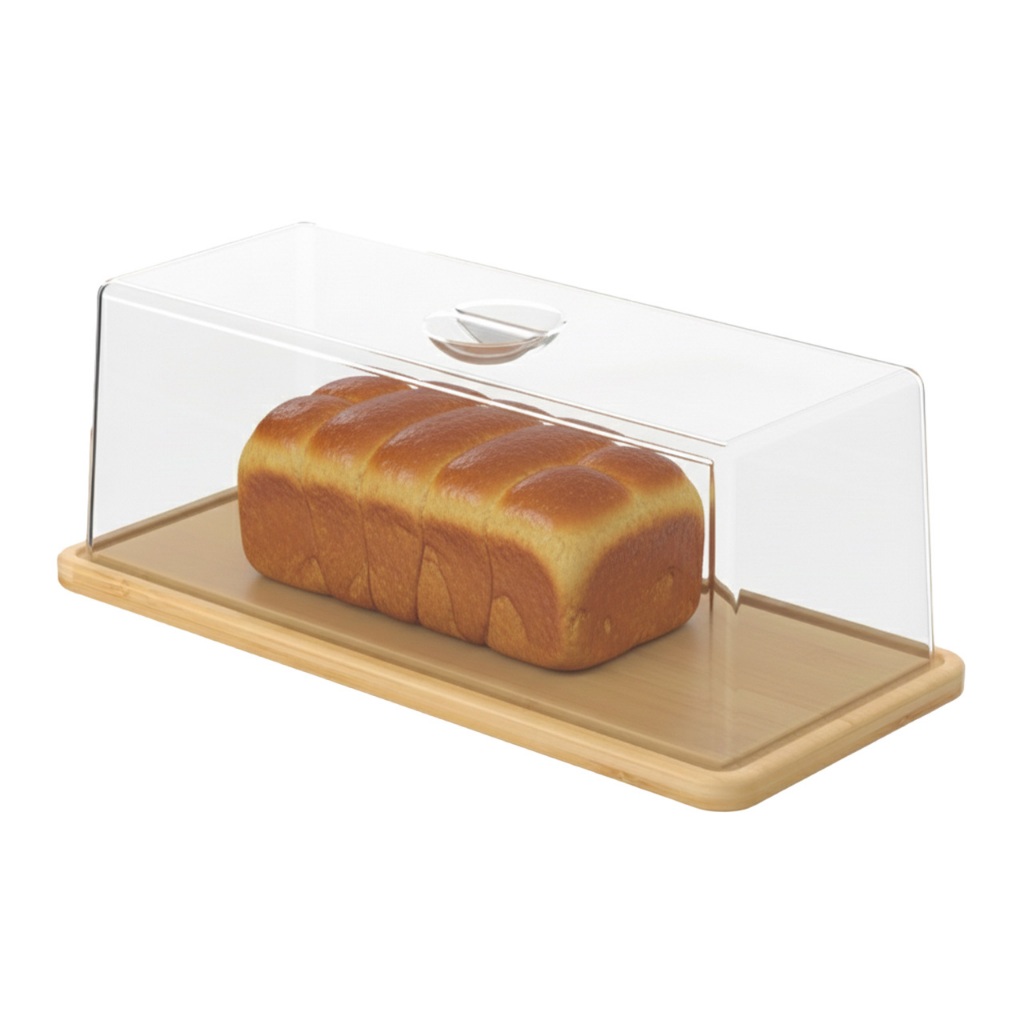 Porta Pão em Bambu com Cúpula Linha Brisa Coza - Mesa Posta em Oferta na Shopee