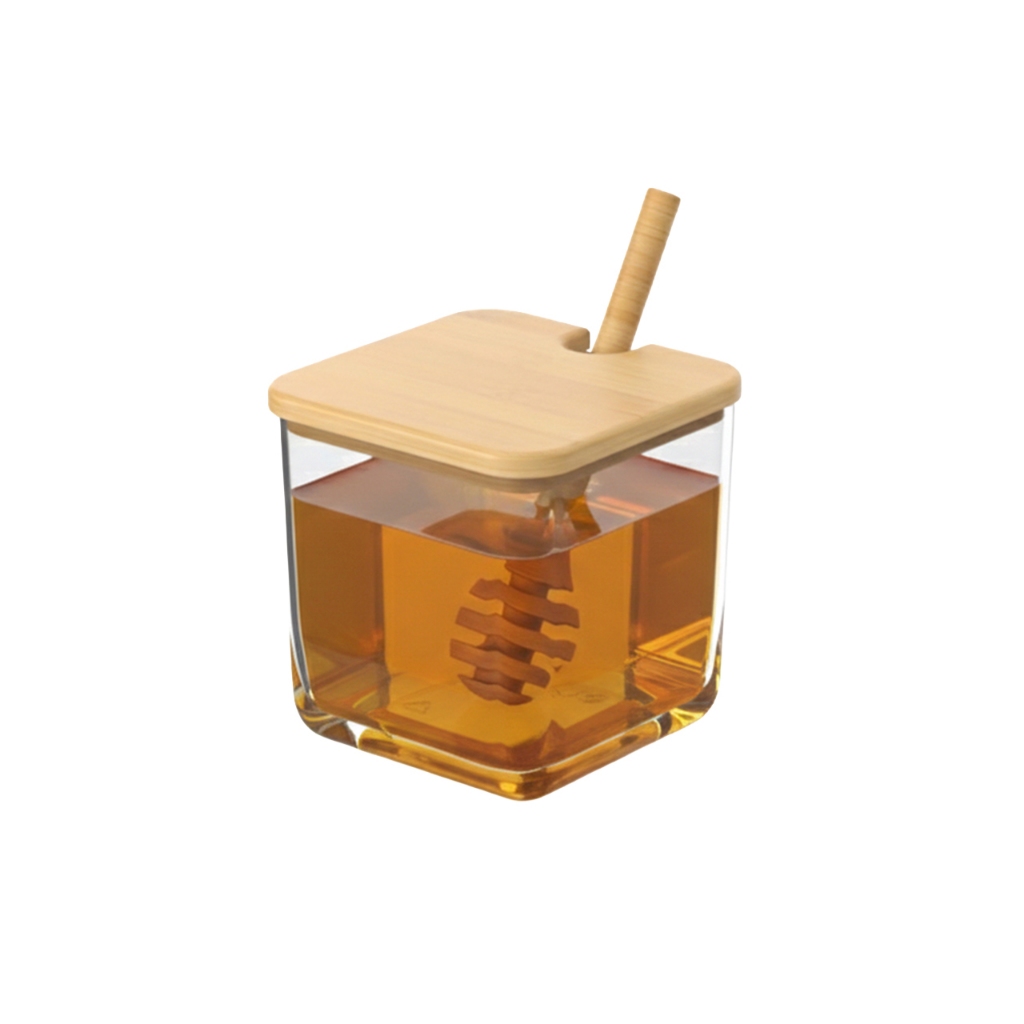 Meleira em Bambu Linha Brisa Coza - Pote para Mel - Mesa Posta em Oferta na Shopee