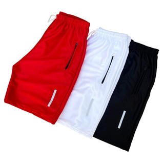Kit 3 Shorts Bermuda Dry Fit Esportiva Treino Com Ziper no Bolso - com símbolo - SECAGEM …
