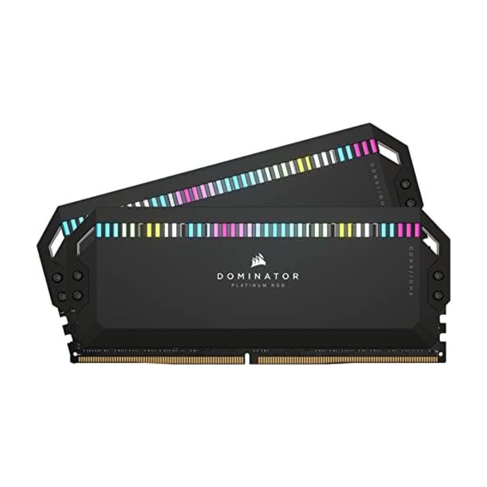 Kit Memória 2x16GB DDR5 7200MHz/1.45V (PC5-57600) CORSAIR Dominator Platinum RGB [CMT32GX5M2X7200C34]