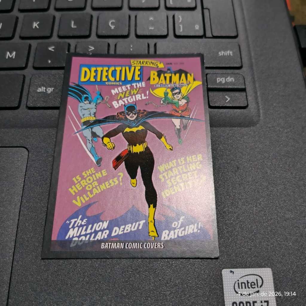 Coleção Cards Panini. Card C4 do álbum Batman anniversary, ano 2019