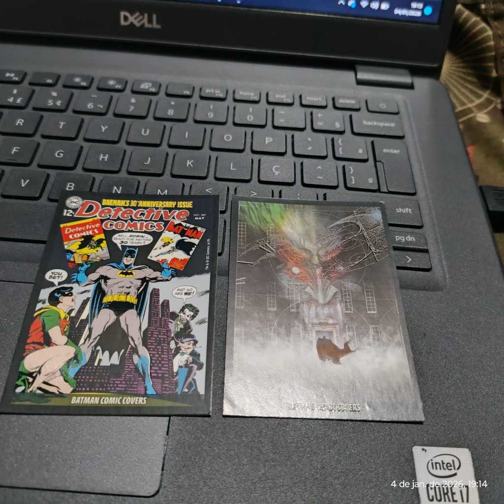 Coleção Cards Panini. Cards C5 e C10 do álbum Batman Anniversary. Ano 2019