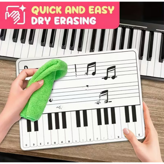 Quadro Branco Musical com Pauta Pentagrama Apagável Aula de música em Oferta na Shopee