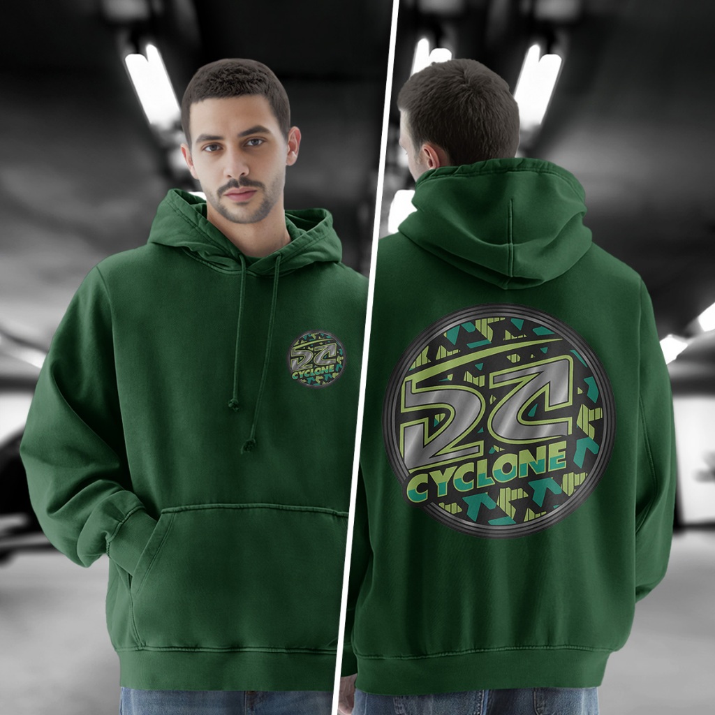 Blusa De Frio Moletom Cyclone verde Masculina