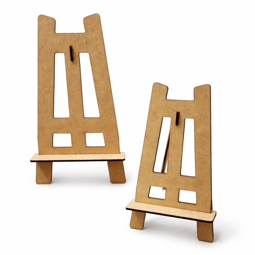 Suporte 10 Mini Cavalete MDF Artesanato Festa E Lembrança