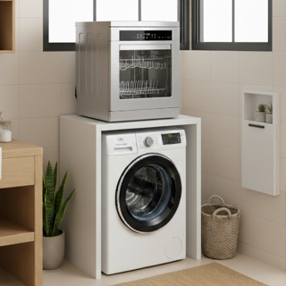 Balcão  Bancada Para Embutir Lava E Seca Lavanderia- 107 em Oferta na Shopee