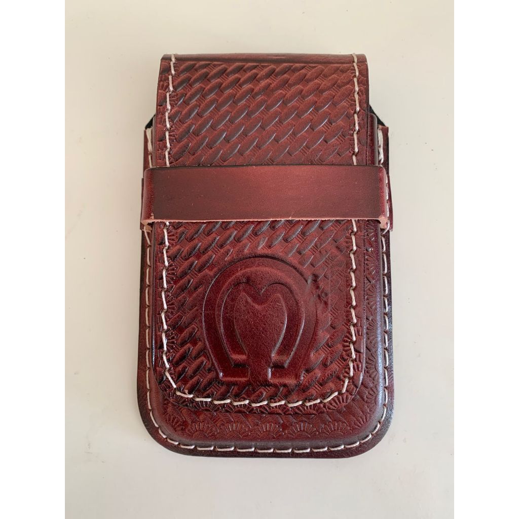 Capa de Celular Mangalarga em Couro Estilo Country Artesanal