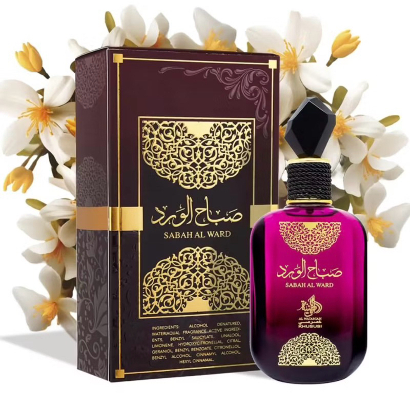 Perfume Feminino ÁRABES SABAH AL WARD 100ML Al Wataniah Eau de Parfum Edp Original