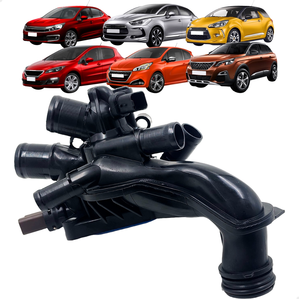 Carcaça Válvula Termostática Citroën C4 DS4 DS5 Peugeot 208 308 408 3008 Motor THP 1.6 2012 A 2019