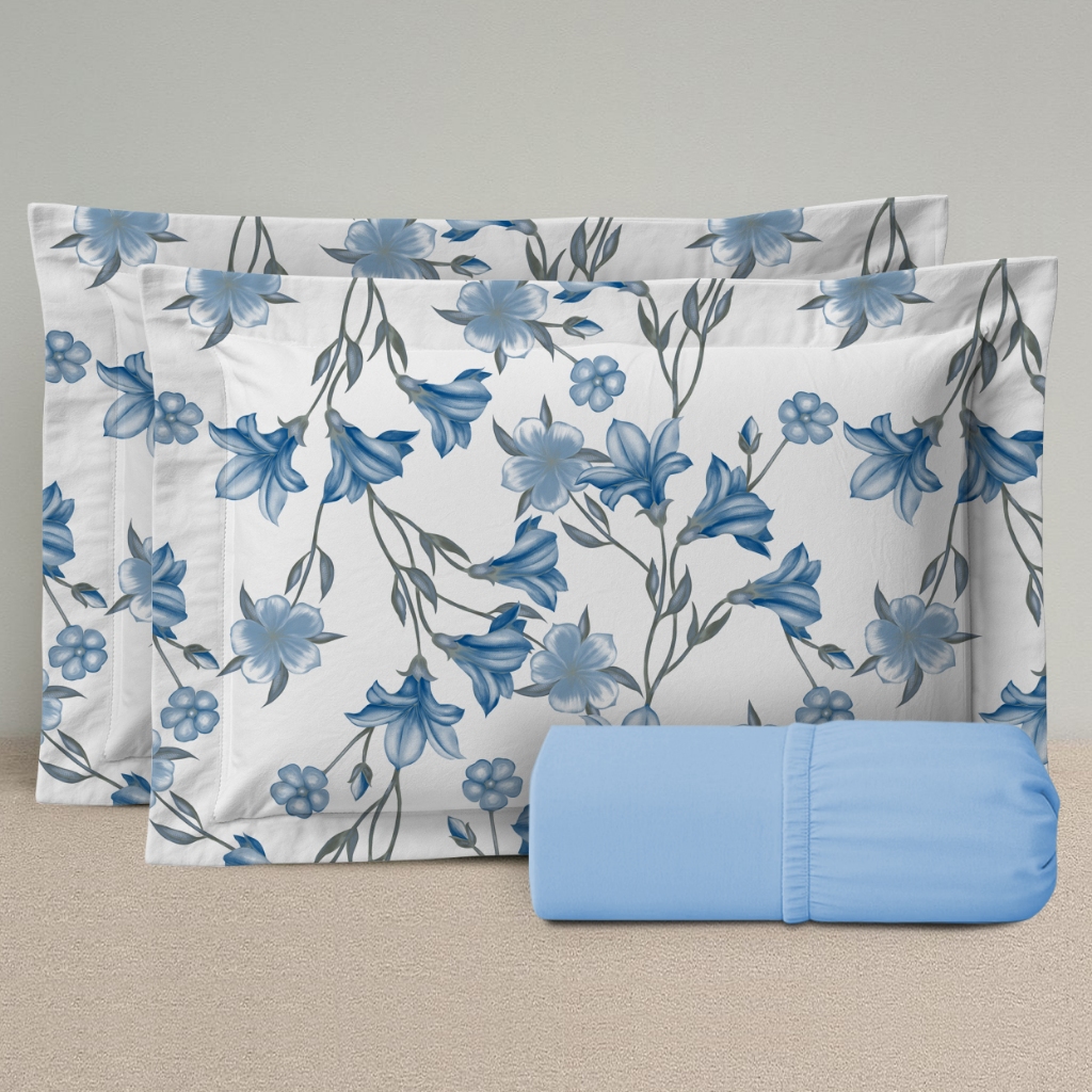 Jogo/Kit Lençol + Fronha Malha 100% Algodão Fio Penteado Elástico Premium Solteiro Casal Queen King em Oferta na Shopee