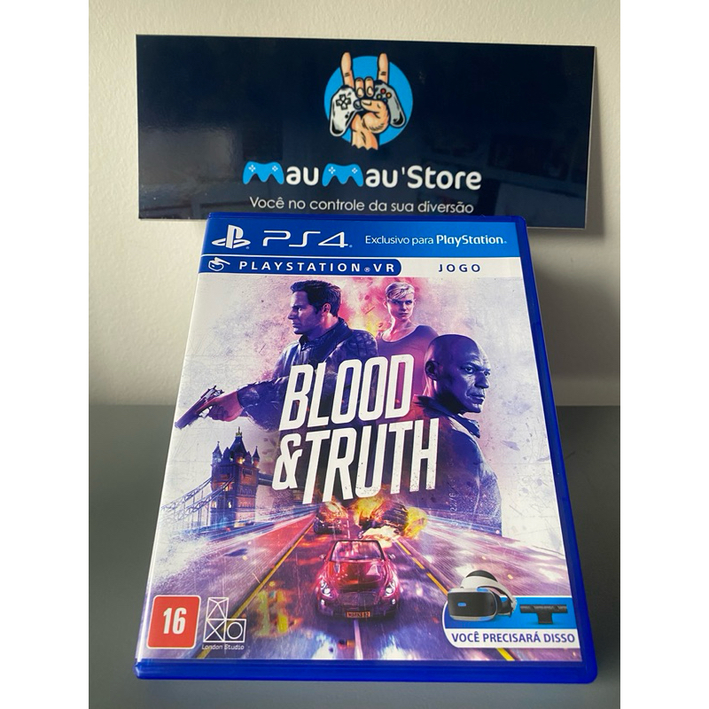 Blood & Truth PS4 - Original Usado Mídia Física Jogos de VR PlayStation 4