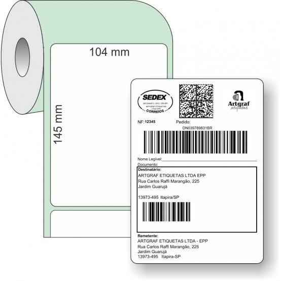 Etiqueta 100x150 Térmica para envio mercado livre, shopee e outros