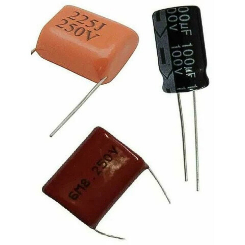 Capacitor Poliéster MKT 2.2uF 6.8uF 100uF 100V 250V – Capacitores Eletrônicos para Placa, Fonte, Amplificador e Proj