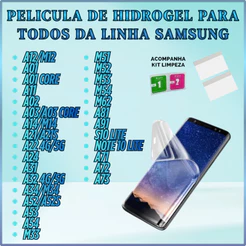 Pelicula de Hidrogel para Toda linha Sams Galaxy A12 A14 A13 A24 A52 A72 M12 M14 M34 M54 E OUTROS