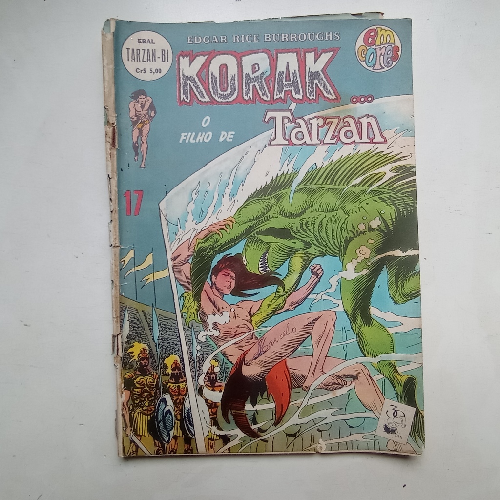Gibi Tarzan Bi nº 17 - Korak O Filho de Tarzan - Em Cores - Ebal - 1975