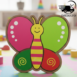 Brinquedo Pedagógico Quebra Cabeça Borboleta MDF Encaixe Infantil Educativo em Oferta na Shopee
