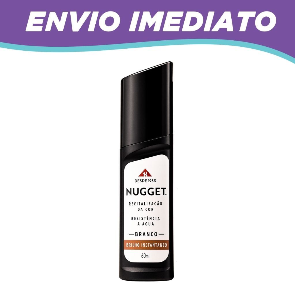 Polidor De Sapato Líquido Nugget 60ml - Branco