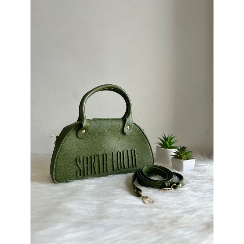 Bolsa Feminina Santa Lolla - Modelo Sara Verde: Alças Reguláveis e Versatilidade