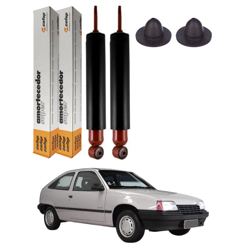 PAR AMORTECEDOR TRASEIRO KADETT 1989 A 1998 COFAP + KIT