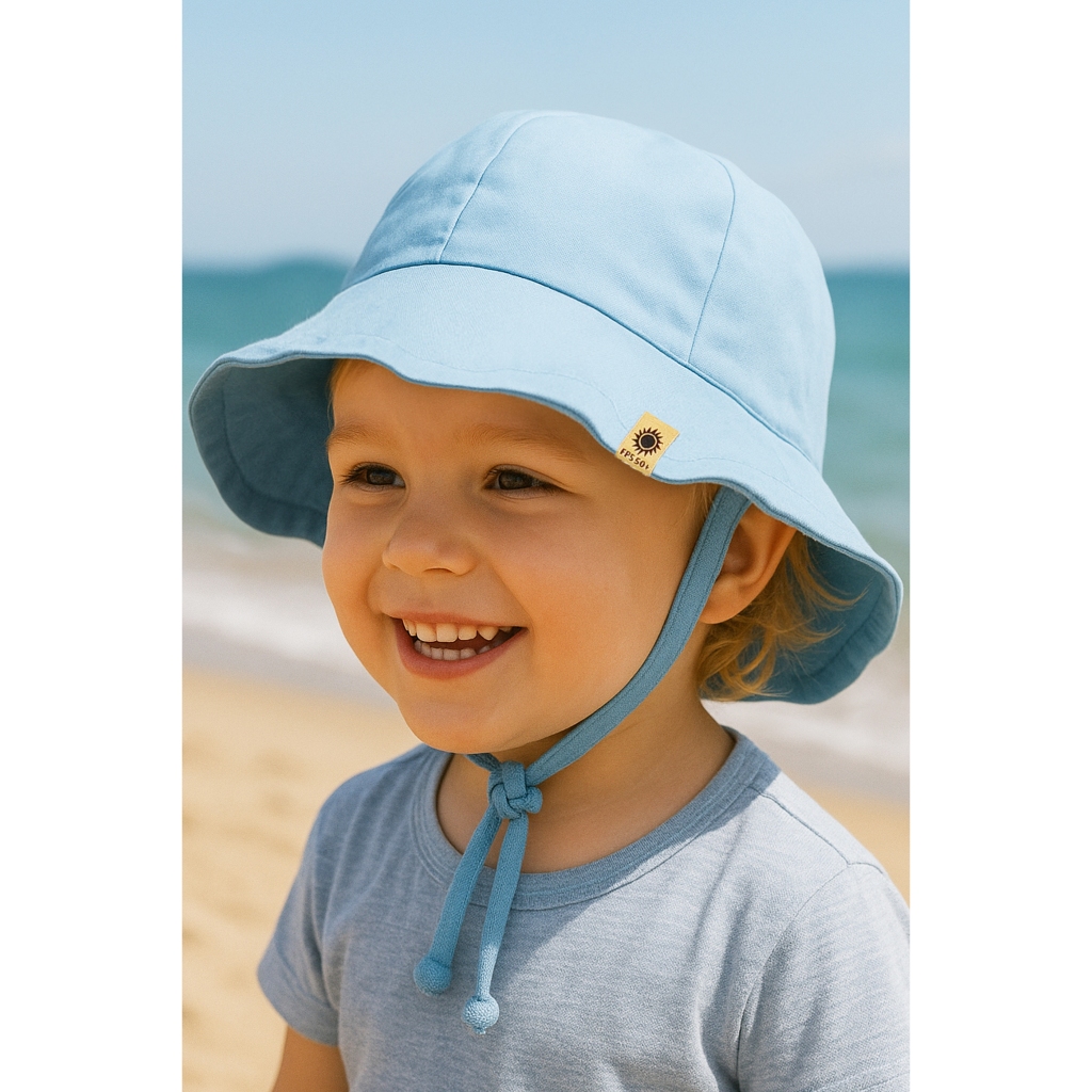 Chapéu Bebe Infantil Praia Verão Proteção Solar FPS50 UV com Forro