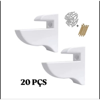 Suporte Bico de Tucano 20 peças BRANCO em Oferta na Shopee