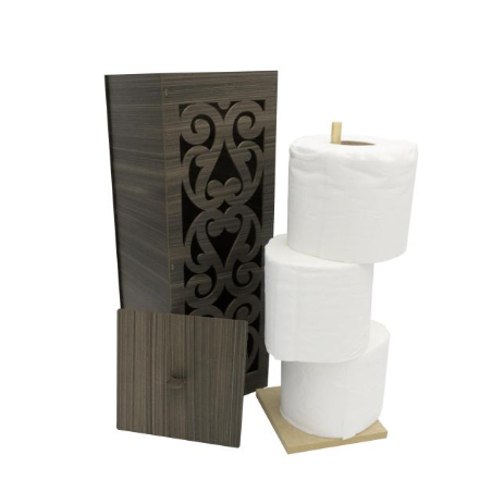 Suporte Para Papel Higiênico Decorado em MDF