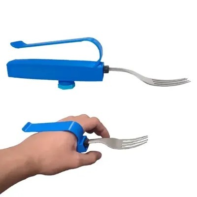 Adaptador de talheres e caneta para mãos | Limitações motoras, pós-AVC, idosos, etc. em Oferta na Shopee