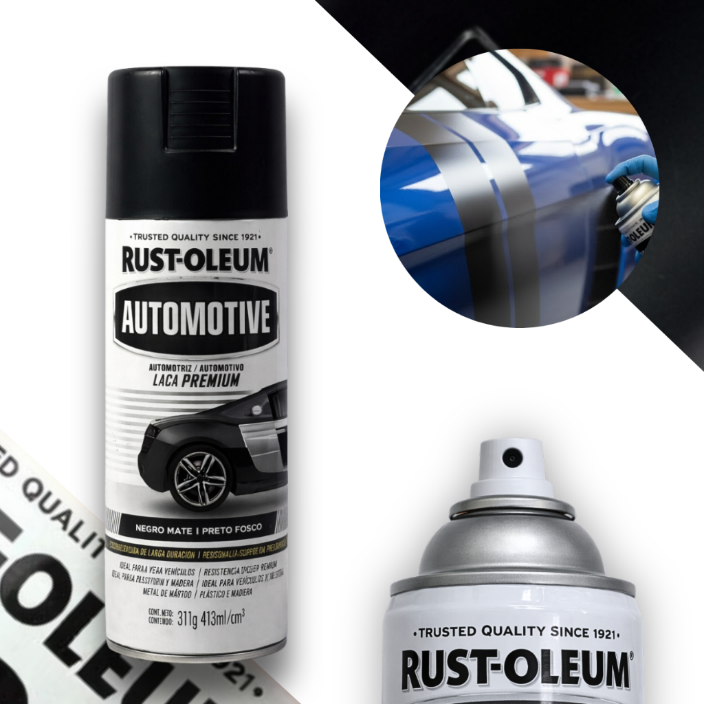 Spray Laca Premium Preto Fosco Rust Oleum Automotive