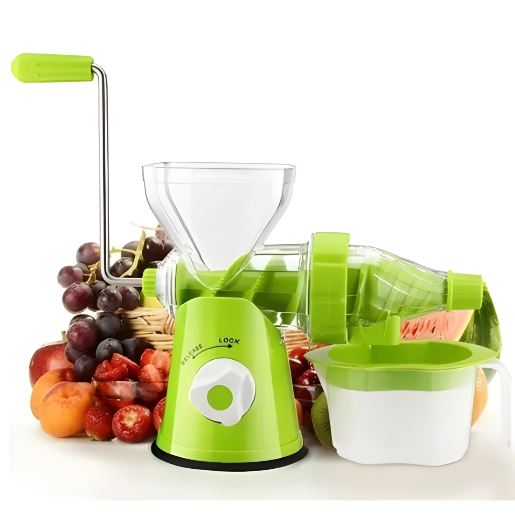Espremedor de Suco Manual para Cozinha – Frutas e Legumes + Jarra